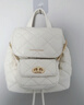 CHARLES&KEITH菱格大容量柔软多用背包书包双肩包包女包生日礼物CK2-60151400 Cream奶白色 S 实拍图