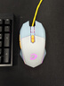 达尔优（dareu）牧马人EM910鼠标 KBS轻量化鼠标 电竞游戏鼠标 有线RGB鼠标 吃鸡鼠标 75g轻量化 冰晶蓝 实拍图
