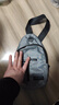 运动跑步包男休闲斜挎包手机包防泼水健身包女单肩包 灰色 实拍图