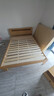 图柔【顺丰闪发】床实木床现代简约双人床主卧大床单人床出租床 单床+10CM床垫+床头柜*1个 1.5*2米 框架结构 实拍图