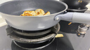三禾0涂层微纳不粘煎锅平底含钛锅无涂层平底煎锅煎蛋锅26cm黛青蓝 实拍图