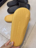 朴西新款EVA踩屎感厚底拖鞋女士居家室内情侣拖鞋男 黄色 39-40 实拍图