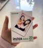 富士（FUJIFILM） instax 3英寸立拍立得相机mini迷你相纸 一次成像胶片胶卷 3寸双包+相册*2+边框贴+收纳盒【含20张白边】 官方标配 实拍图