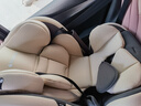 Heekin德国 儿童安全座椅汽车用0-4-12岁婴儿宝宝360度旋转ISOFIX硬接口 尊享灰(遮阳棚+上拉带+侧保护) 实拍图
