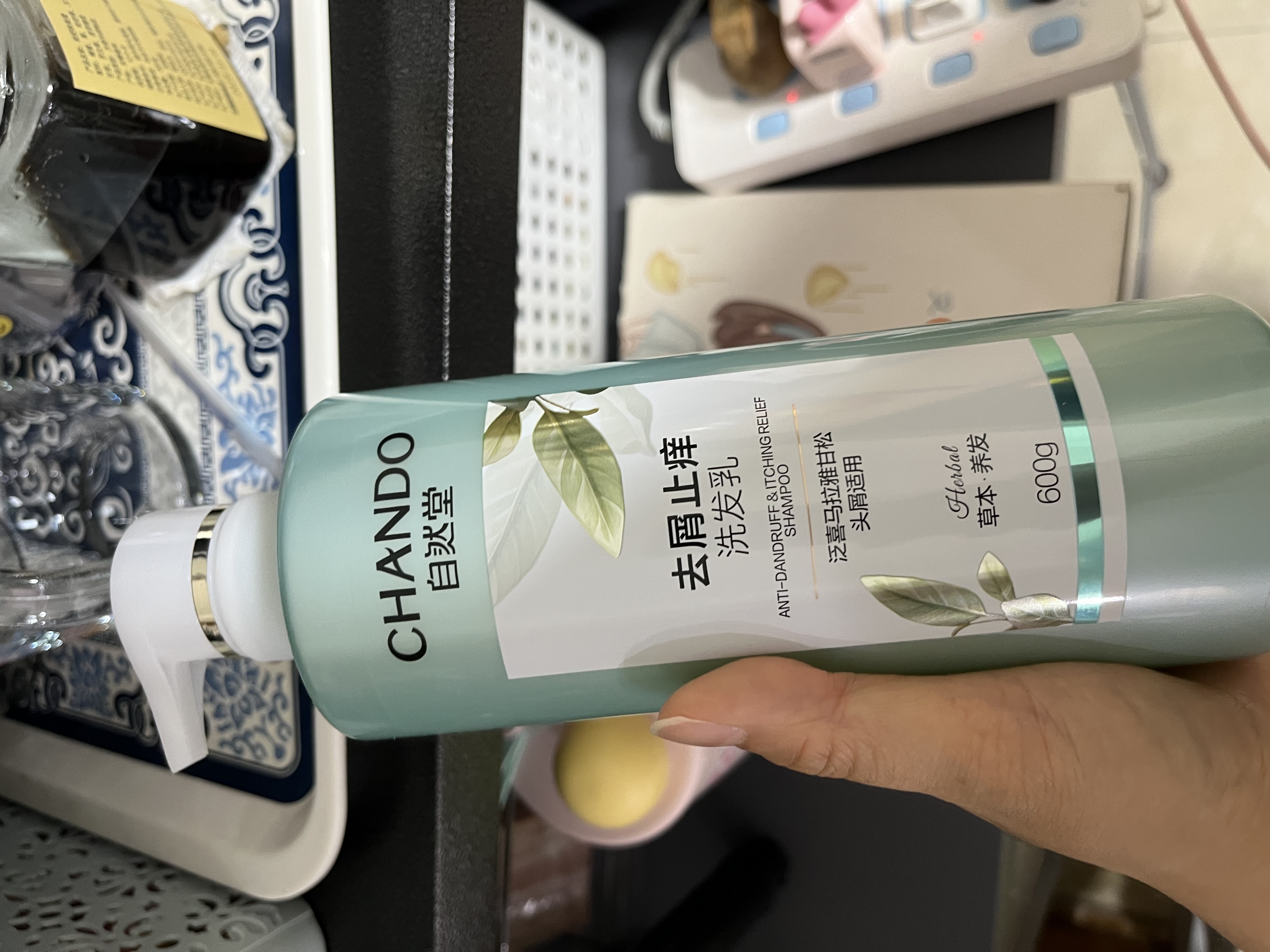 自然堂茶萃小绿管护手霜50g*1补水保湿滋润茉莉白茶香留香防干裂 实拍图