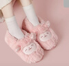 名创优品（MINISO）羊咩咩棉拖鞋女秋冬家居室内厚底月子毛毛拖鞋粉色包跟款40-41 实拍图