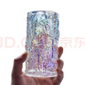 曼薇 高颜值玻璃杯高温水杯套装耐热ins渐变树纹冰川杯家用待客茶杯牛奶果汁杯啤酒杯 300ML渐变杯6只装+麋鹿金杯架 实拍图