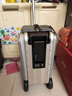 爱尔威（Airwheel）电动行李箱可骑行智能拉杆箱可坐可代步20英寸登机箱 青春版—银 实拍图