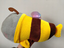 网红小鲨bee搞怪创意毛绒公仔抱枕生日情人节礼物鲨鱼蜜蜂玩偶 鲨鱼&Bee 23厘米 实拍图