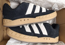 adidas「鲨鱼面包鞋」ADIMATIC经典运动板鞋男女阿迪达斯三叶草   黑色/白色   41 实拍图