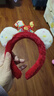 NIANFIN2026新年小马头饰儿童红色毛绒发箍女马38女神节发饰头箍配饰 实拍图