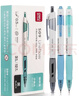 得力（deli)【热门商品】臻顺滑中性笔签字笔 0.5mm子弹头按动笔水笔 时尚办公用品 黑色 12支/盒S09 实拍图