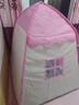 小斑鸠(little dove)儿童帐篷室内游戏屋/大号家用宝宝男女孩公主房城堡帐篷/玩具生日礼物 粉色城堡(不含垫) 实拍图