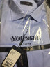 雅戈尔（YOUNGOR）长袖衬衫男DP免烫衬衫纯棉面料抗皱易打理新品 GLDP10171IJA浅蓝色 40 实拍图