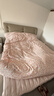 曼克顿（MANKEDUN）云感木棉邹邹纱双层纱全棉花边公主风床上四件套可机洗不易变形 邹邹双层纱-春风里 四件套1.8 床单款 (被套200*230cm) 实拍图