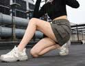 ZHR则则登山鞋女春秋户外运动鞋女轻便厚底休闲女鞋 KD216 米色 37 实拍图