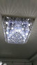 星光耀程大气led水晶灯长方形客厅灯现代简约餐厅吸顶灯卧室灯酒店可定制非标工程灯大厅灯具1609 95*75送三色光LED 实拍图