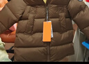 保姆鹅  【风墙】儿童羽绒服宝宝中长款护脸加厚外套保暖童装[NG2664] 炭黑 120 实拍图