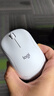 罗技（Logitech）M221 轻音鼠标 无线鼠标 办公鼠标 对称鼠标 带无线微型接收器 米白色 实拍图