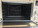 美的（Midea）35L家用多功能烘焙电烤箱 双层玻璃门/精准控温/热风烘烤/搪瓷内胆 PT3530W-D 实拍图