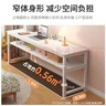 全品屋电脑桌长条桌简易书桌卧室学习桌写字桌窄桌办公工作台床边小桌子 【店长推荐】双层长120*宽40cm 升级加厚 实拍图