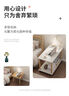逸朗德（YILANGDE）简易床头柜小型卧室现代简约迷你床边柜收纳架储物柜子置物床头桌 象牙白色双层40*40*53cm 实拍图