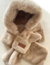 笙格儿帽子围巾一体秋冬季保暖毛绒帽加厚仿兔毛可爱学生护耳帽子冬天女 卡其色 均码 实拍图