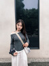 viney包包女包斜挎包时尚饺子包帆布包通勤老婆生日520送女朋友礼物 【白拼棕】情人节实用高级感高档学生腋下包 休闲品牌百搭轻奢单肩包 实拍图