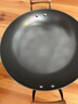 京东京造 炒锅 无涂层铸铁圆底双耳东北铁锅炖锅干锅油炸  带盖34cm  实拍图