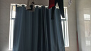 水星家纺免打孔窗帘遮光卧室全遮光布杆子全套飘窗遮阳帘3.6x2.0m蓝色 实拍图