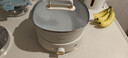 美的（Midea）电煮锅 电火锅 电炒锅 电蒸锅 分体式可拆洗电热锅 家用多功能锅 四季小嗨锅 HGC232301W 配蒸片 实拍图