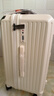 纯奢（CHEYSIR）五轮超大容量行李箱万向轮PC拉杆箱男女学生旅行箱密码箱包皮箱子 经典款-珍珠白·减震刹车功能 24英寸 -抗菌内里【创新5轮-短途旅游/出行】 实拍图