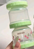 日康（rikang）奶粉分装盒 三层独立便携奶粉盒米粉罐多功能辅食盒 N6028-1绿色  实拍图