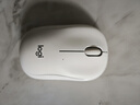 罗技（Logitech）M221 轻音鼠标 无线鼠标 办公鼠标 对称鼠标 带无线微型接收器 米白色 实拍图