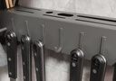 优勤不锈钢刀架厨房置物架壁挂多功能免打孔筷笼筷子筒刀具收纳架大全 枪灰三筒【升级吸盘】10钩60CM 实拍图