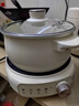 美的（Midea）电煮锅 电火锅 电热锅 电炒锅 分体式可拆洗 2.6L小电锅 学生宿舍多功能锅泡面锅 XZC2088S 配蒸笼 实拍图