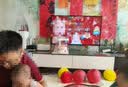 桃木抓周道具全套男女龙宝宝周岁生日布置抓阄礼物套装+条幅背景 实拍图