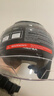 凤凰（Phoenix）新国标A类3C认证电动车摩托车头盔双镜片防雾防风保暖哑黑 男女四季通用电瓶车3/4半盔冬季安全帽 实拍图