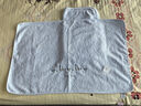 金号 素色绣花 纯棉枕巾 柔软透气单人枕巾 2条装 蓝色 50*80cm 实拍图