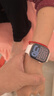 Apple/苹果 Watch Series 10 智能手表GPS款46毫米玫瑰金色铝金属表壳淡桃粉色运动型表带S/M MX293CH/B 实拍图