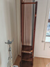 唯博思实木穿衣镜全身镜子落地镜一体家用卧室可旋转衣帽架多功能置物架 胡桃色【B58底盘款40cm】 实拍图