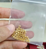 喜上眉梢喜饰黄金古法金珠999足金散珠硬金光面磨砂转运珠路路通圣诞礼物 3mm 重工古法珠单颗 0.1g 实拍图