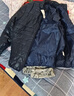 ACLOSMIL男士保暖冬季轻薄款丝棉棉服男短款休闲立领上衣爸爸男装棉衣外套 藏青色立领 XL 115-125斤 实拍图