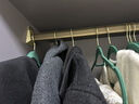 JEKO&JEKO植绒衣架无痕晾衣架衣服架衣撑衣挂衣架子挂衣架衣柜衣架绿色10只 实拍图