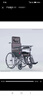 鱼跃(yuwell)手动轮椅车H059B老人半躺护理型带坐便椅餐板钢管可折叠 实拍图