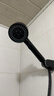 四季沐歌（MICOE）黑色增压淋浴花洒喷头套装 浴室淋浴头花洒手持花洒三件套HS125 实拍图
