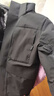 京东京造羽绒服男短款男士连帽滑雪服派克服外套男新衣送礼 黑色 L 实拍图