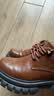 公牛世家男鞋2026春秋新款英伦商务休闲皮鞋厚底大头工装鞋子男士马丁靴 实拍图