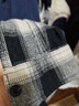 优衣库童装男童女童法兰绒格子衬衫长袖衬衣薄外套上衣478132 09 黑色 140 实拍图