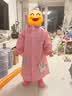 牧萌儿童雨衣男女童幼儿园小童宝宝全身防水女孩雨披 樱花粉独角兽 L 实拍图